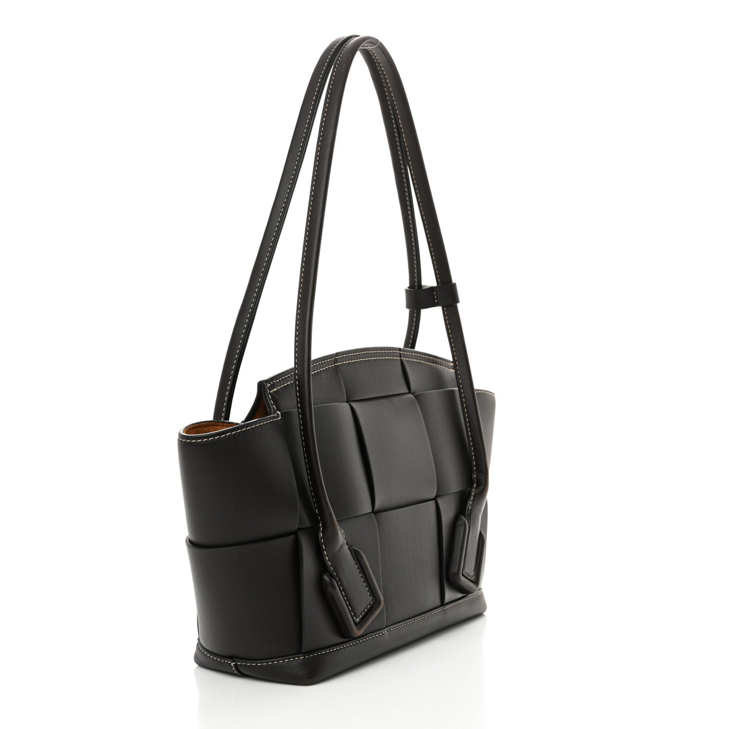 French Calfskin Maxi Intrecciato Small Arco Fondant