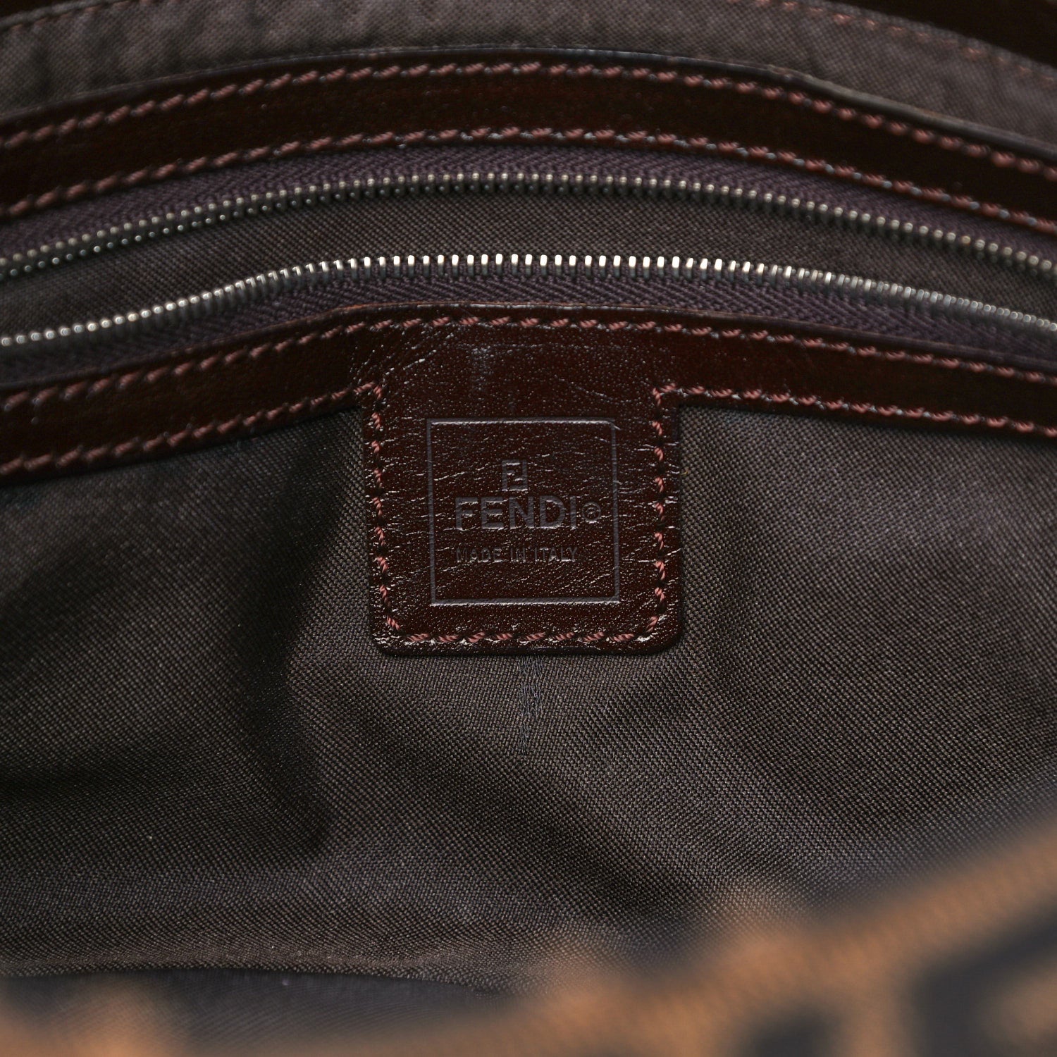 Fendi Zucca Shoulder Bag Tobacco 5 of 11