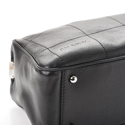 Chanel Caviar Square Stitched Satchel Black 8 of 11