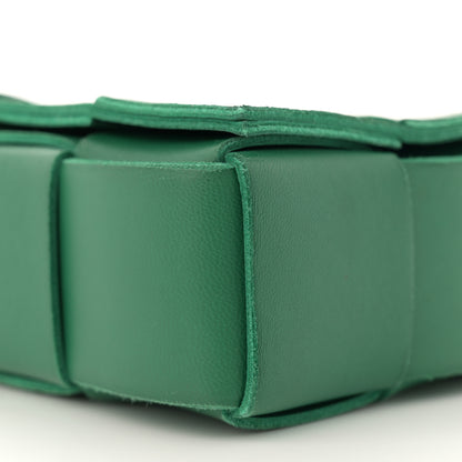 Bottega Veneta Lambskin Maxi Intrecciato Cassette Crossbody Bag Racing Green 10 of 11