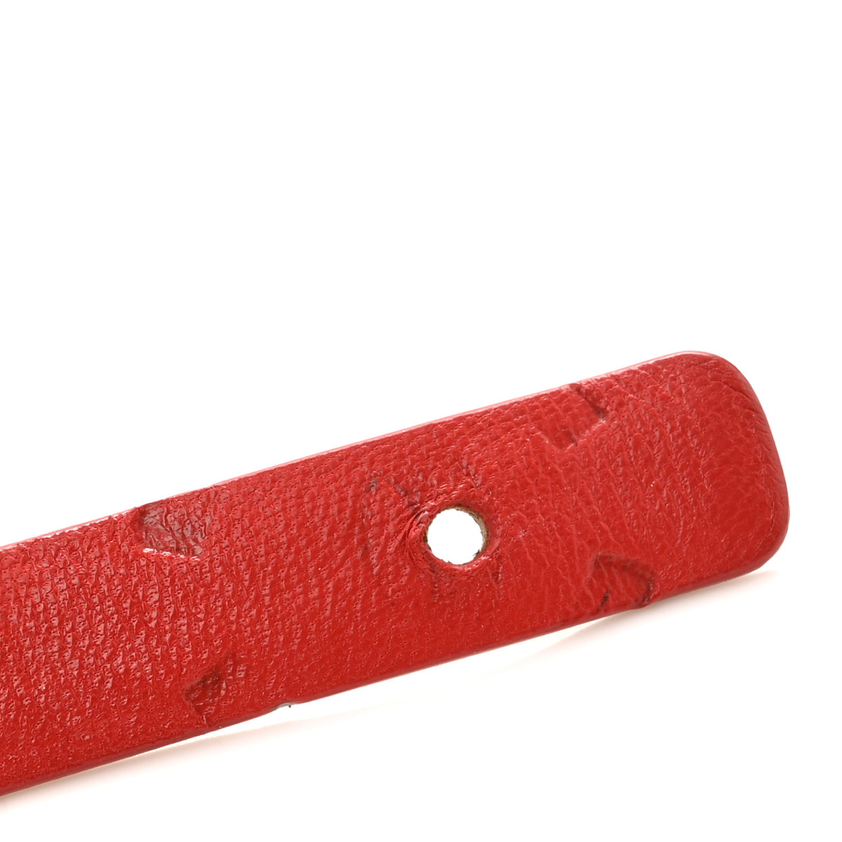 Calfskin Crystal CC Skinny Belt 80 32 Red