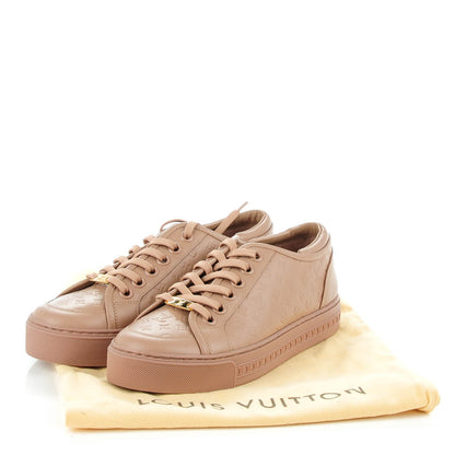 Louis Vuitton Calfskin Embossed Monogram Jazzy Sneakers 38 6 of 7