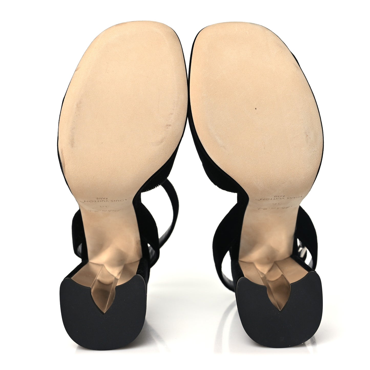 Calfskin Maya Platform Sandals 36 Black