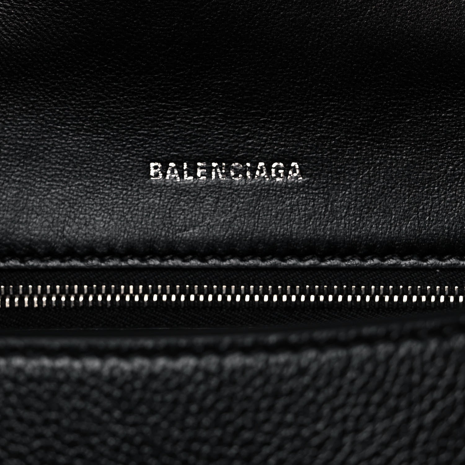 Balenciaga Grained Calfskin Small Hourglass Top Handle Bag Black 5 of 9