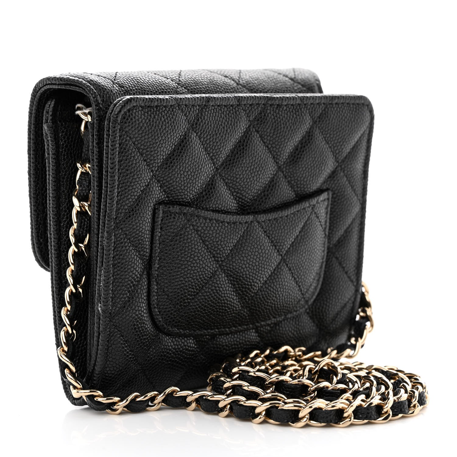Chanel Caviar Quilted Clutch With Chain Bag Black 3 of 13