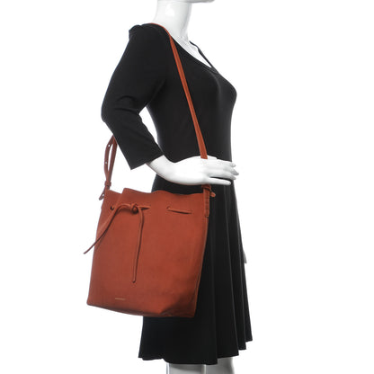 Mansur Gavriel Suede Bucket Bag Brick 2 of 14