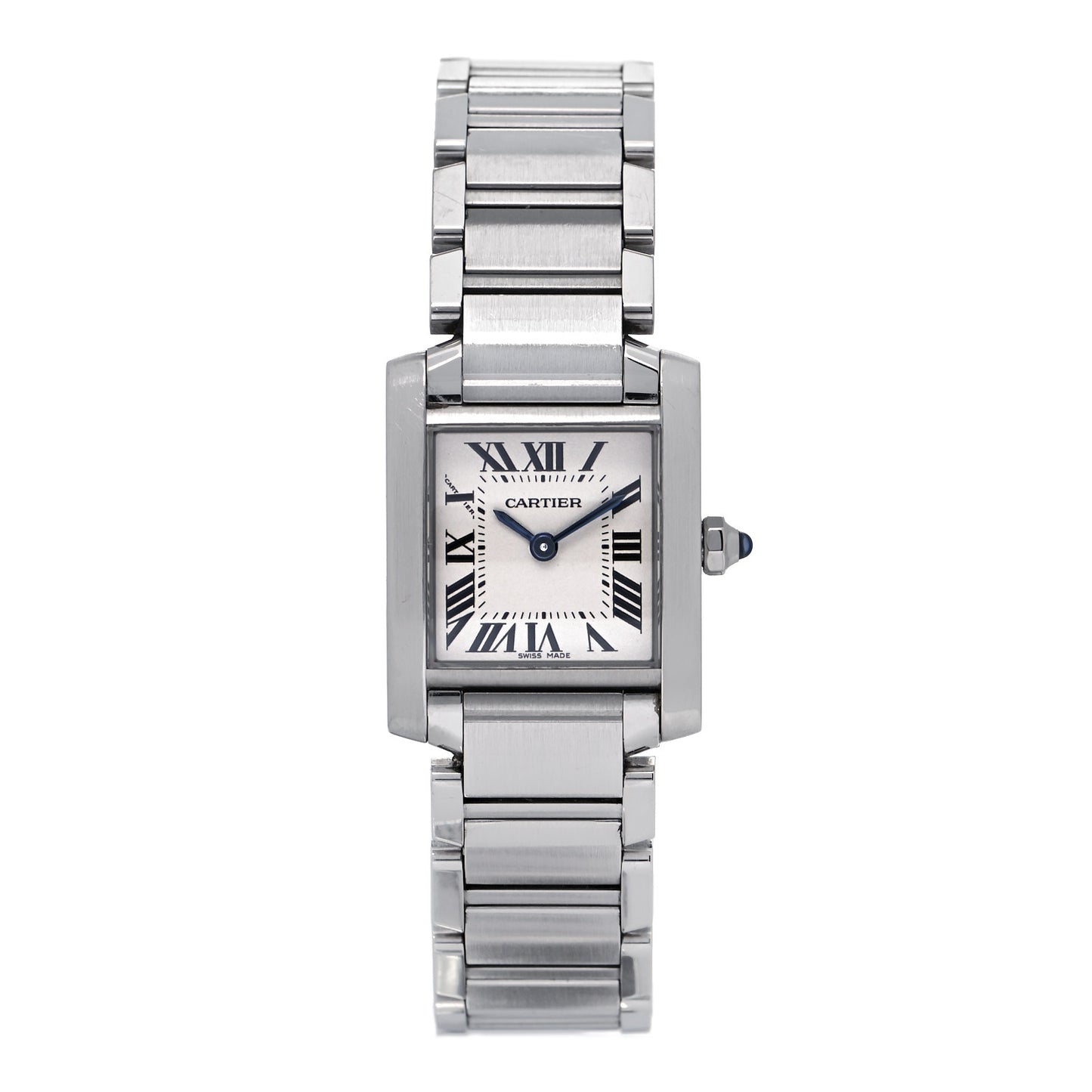 Stainless Steel 20mm Tank Francaise Quartz Watch