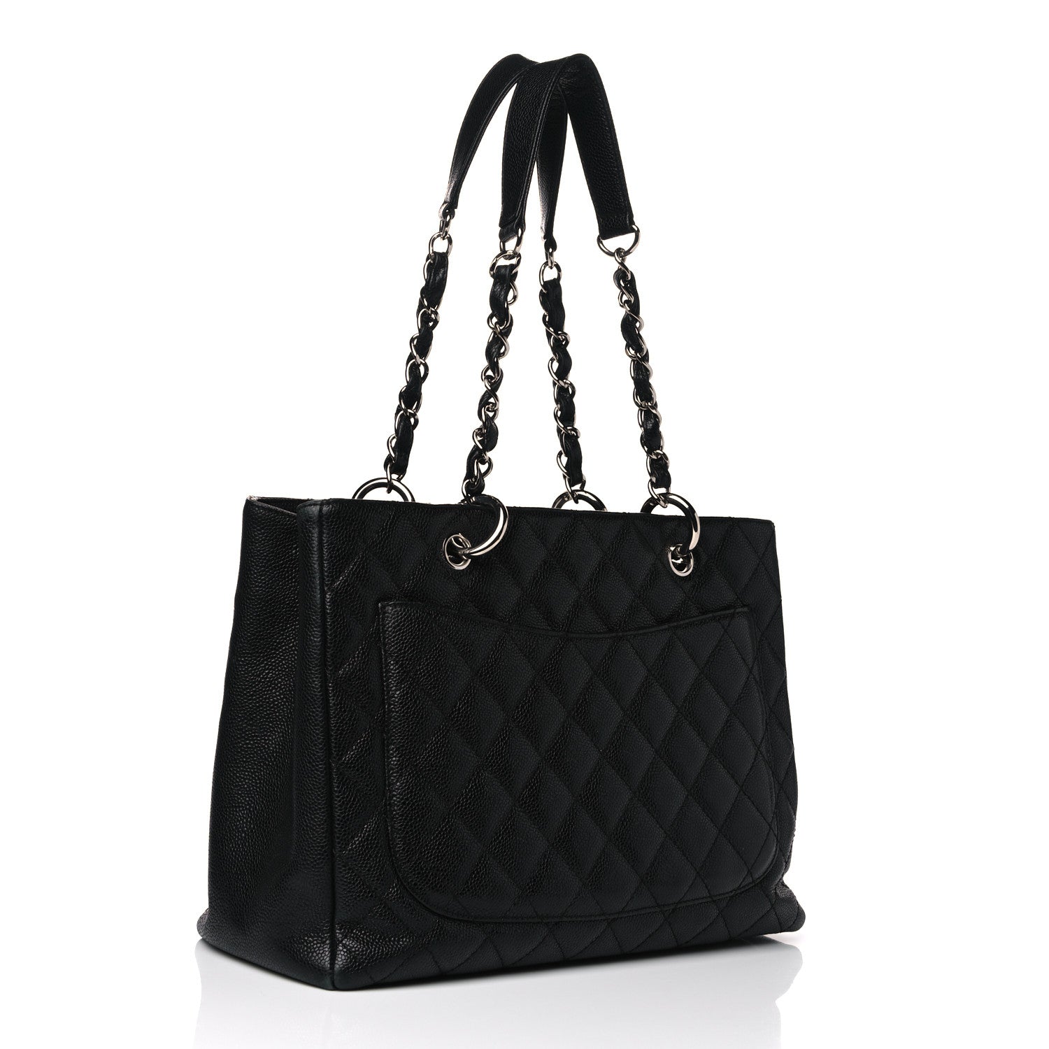 Chanel Caviar Quilted Grand Shopping Tote GST Black 3 of 16