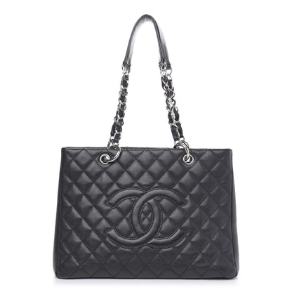 Chanel Caviar Quilted Grand Shopping Tote GST Black 1 of 13