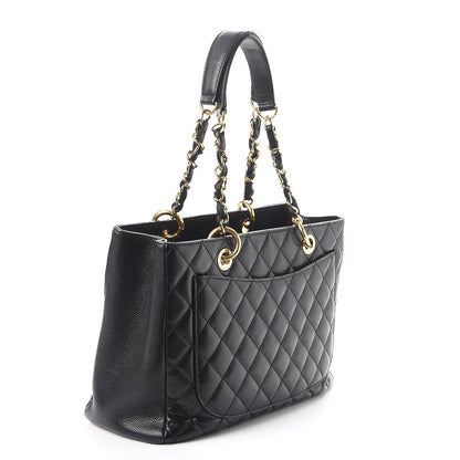 Chanel Caviar Quilted Grand Shopping Tote GST Black 3 of 9