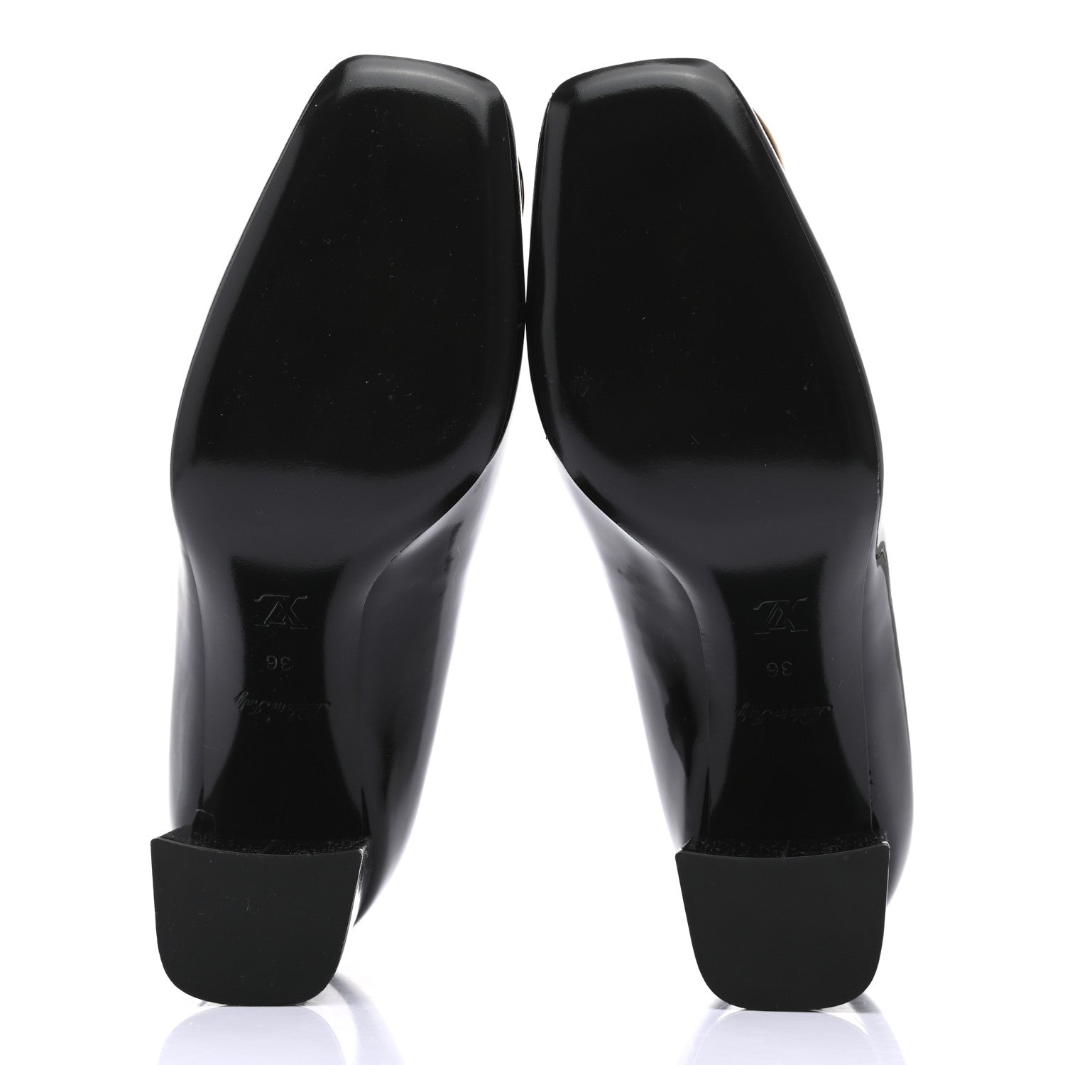 Louis Vuitton Patent Madeleine Pumps 36 Black 5 of 8