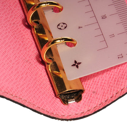 Louis Vuitton Monogram Illustre Small Ring Agenda Rose 5 of 10
