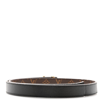 Louis Vuitton Calfskin Monogram 20mm LV Iconic Reversible Belt 65 26 Black 2 of 8
