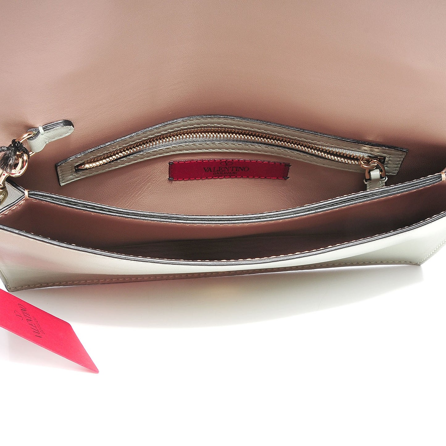 Nappa Rockstud Wristlet Clutch Water Green