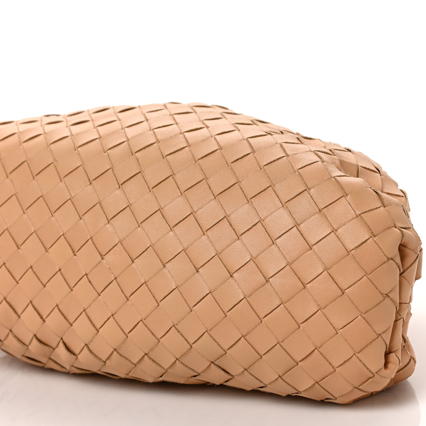 Nappa Maxi Intrecciato The Pouch Oversized Clutch Almond