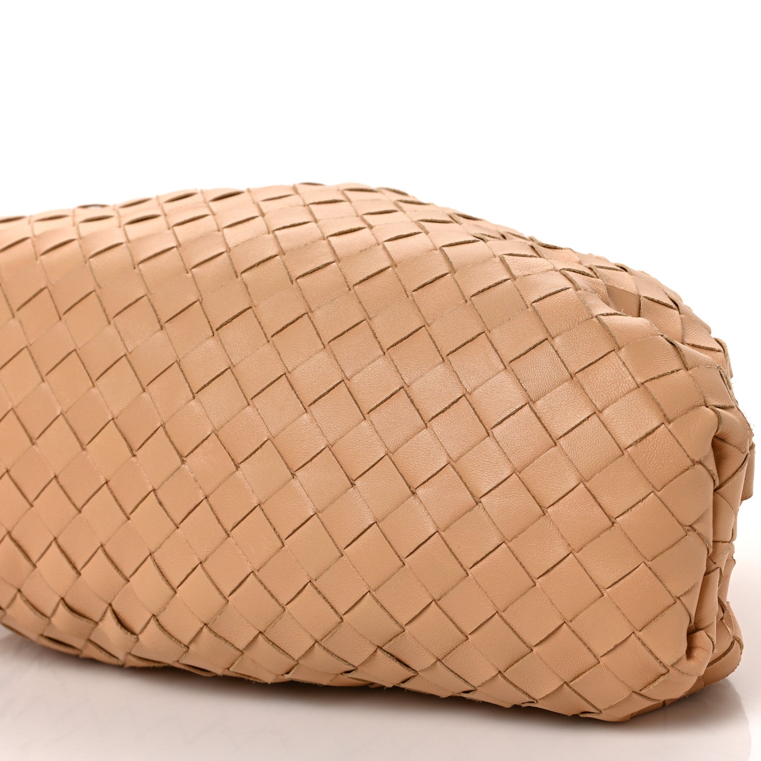 Bottega Veneta Nappa Maxi Intrecciato The Pouch Oversized Clutch Almond 9 of 9