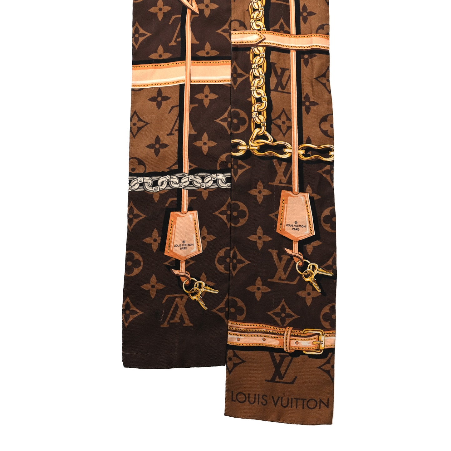 Silk Monogram Confidential Bandeau Brown