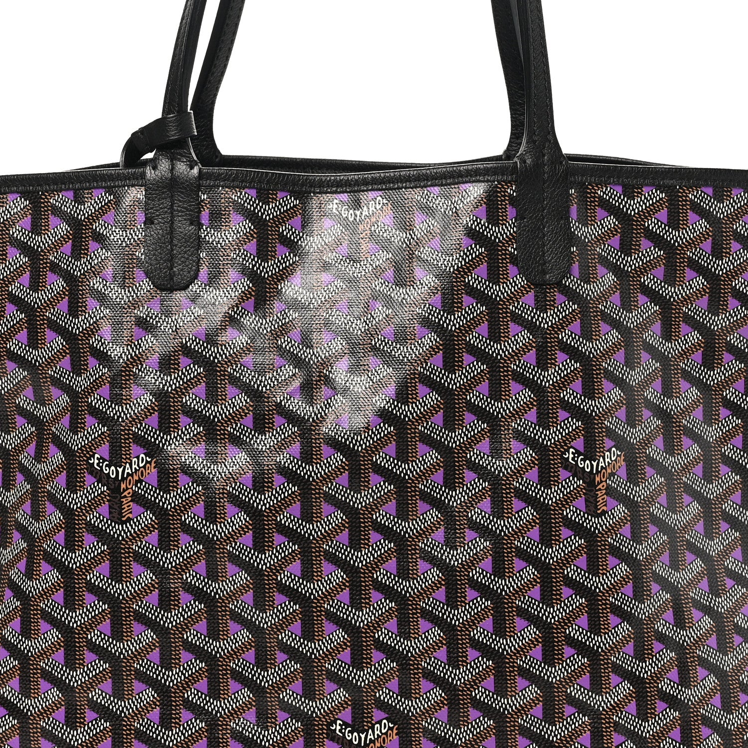 Goyard Goyardine Saint Louis Claire Voie PM Black Violet 9 of 11