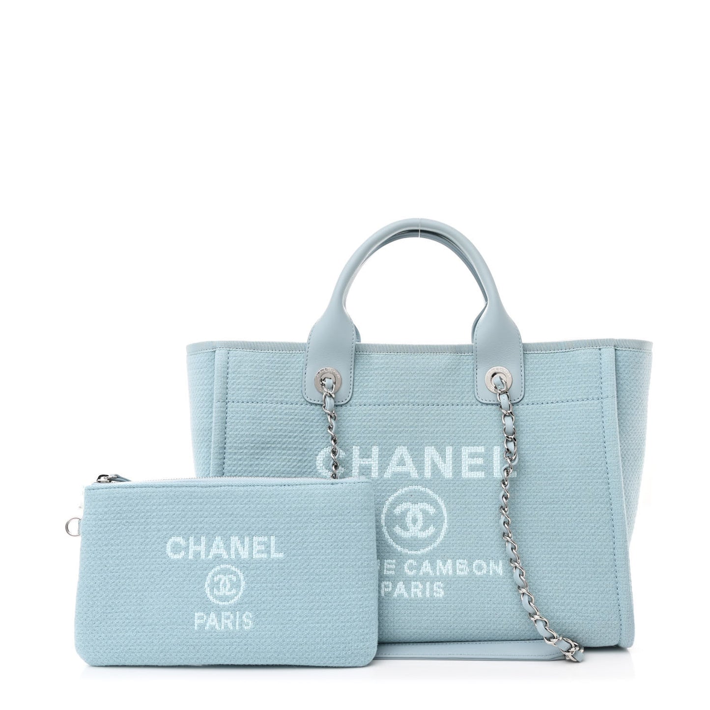 Mixed Fibers Small Deauville Tote Light Blue