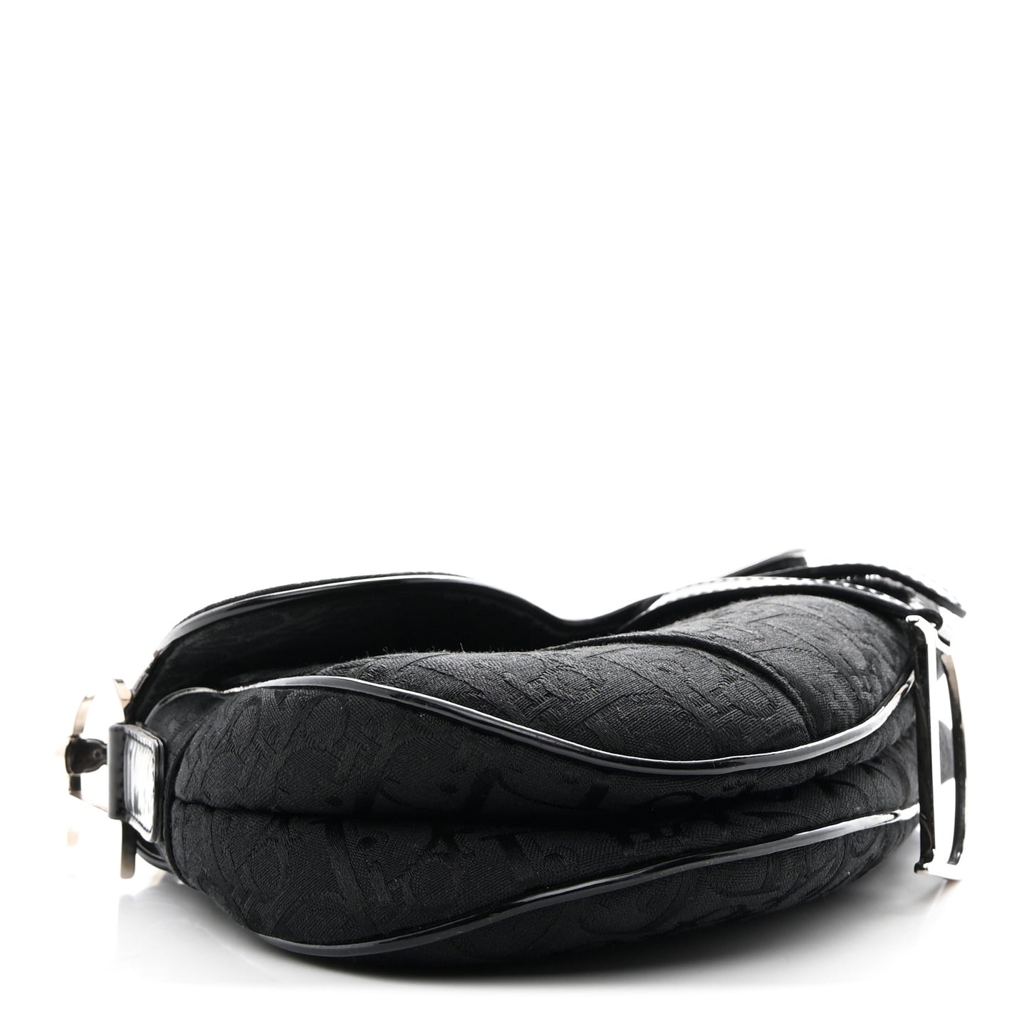 Monogram Saddle Bag Black
