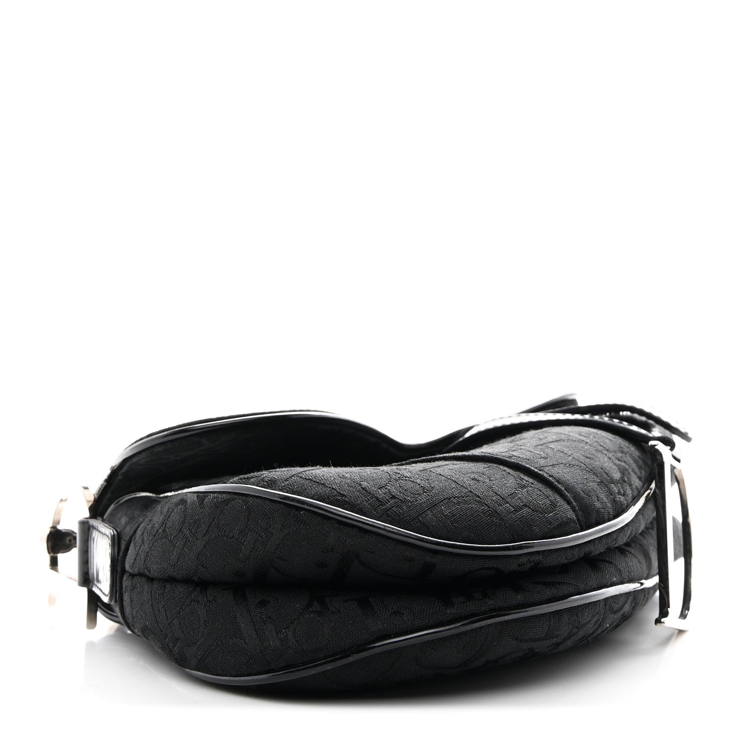 Christian Dior Monogram Saddle Bag Black 4 of 15