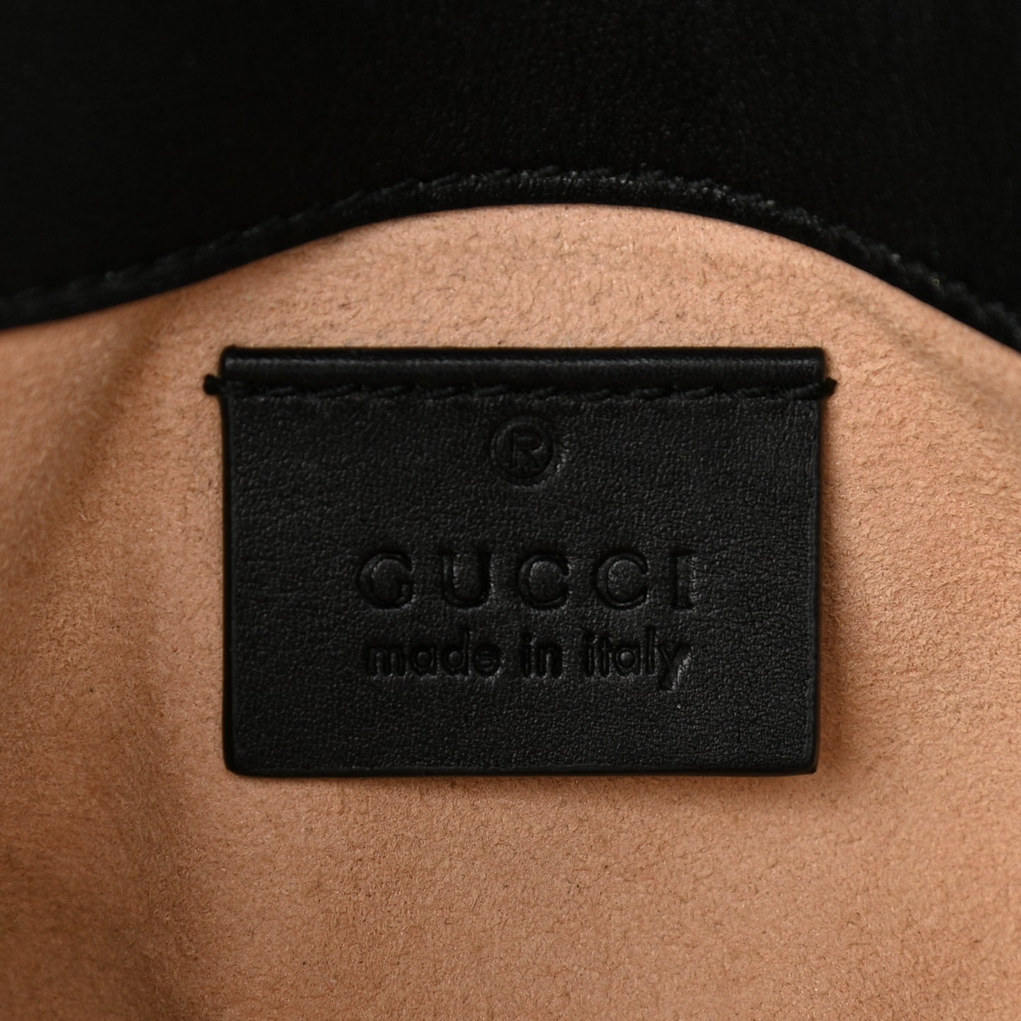 Calfskin Matelasse Super Mini GG Marmont Shoulder Bag Black