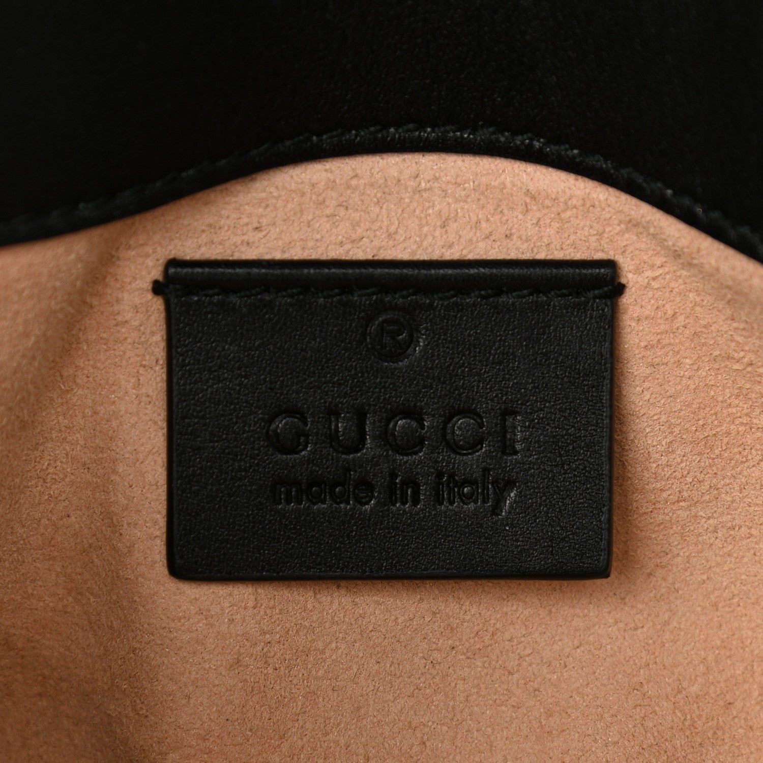 Gucci Calfskin Matelasse Super Mini GG Marmont Shoulder Bag Black 6 of 11