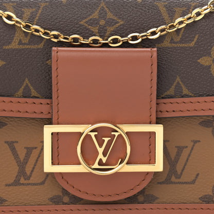 Louis Vuitton Reverse Monogram Dauphine Chain Wallet 6 of 9