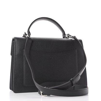 MCM Grained Calfskin Medium Patricia Park Avenue Satchel Black 2 of 11