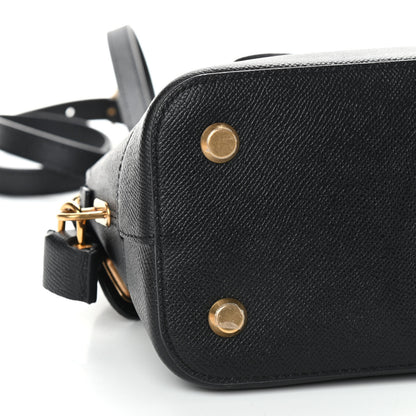 Balenciaga Signature Grained Calfskin Logo S Ville Top Handle Bag Black 7 of 8