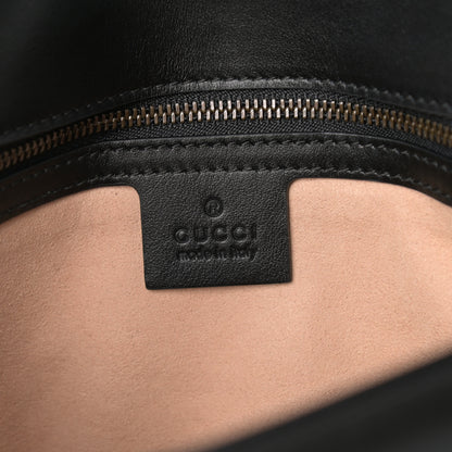 Gucci Calfskin Matelasse Small GG Marmont Shoulder Bag Black 6 of 9