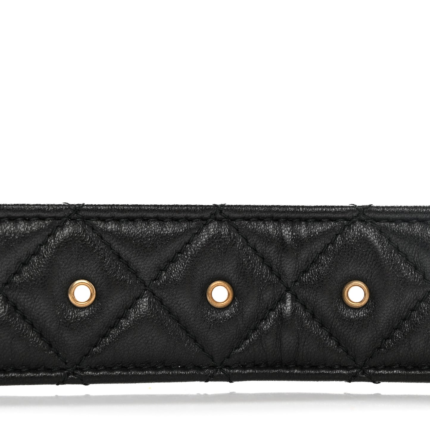 Lambskin Quilted CC Belt 90 36 Black