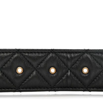 Chanel Lambskin Quilted CC Belt 90 36 Black 8 of 8