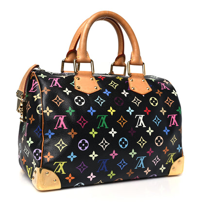 Louis Vuitton Monogram Multicolor Speedy 30 Black 3 of 12