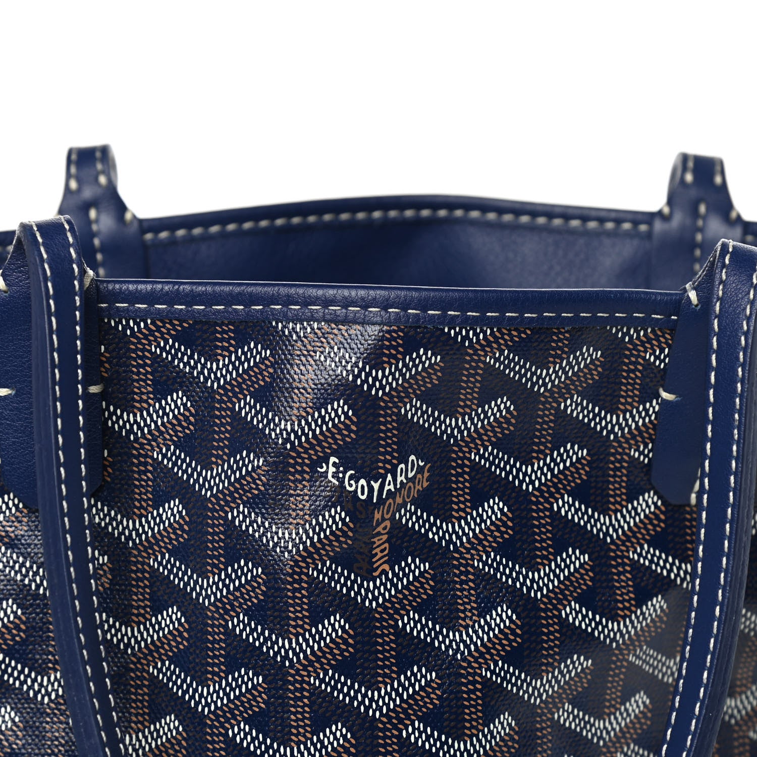 Goyard Goyardine Reversible Mini Anjou Navy 14 of 18