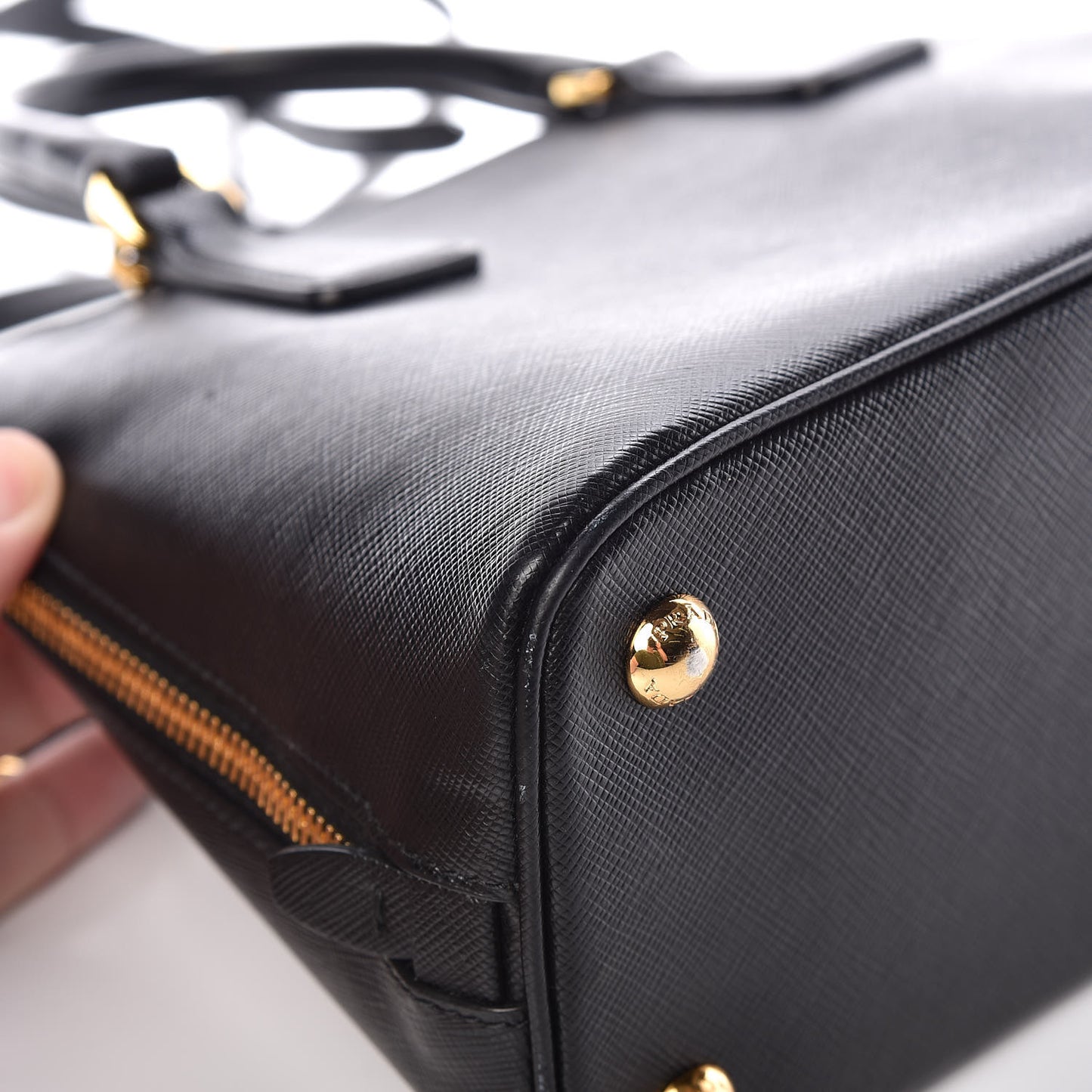 Saffiano Lux Small Promenade Tote Black