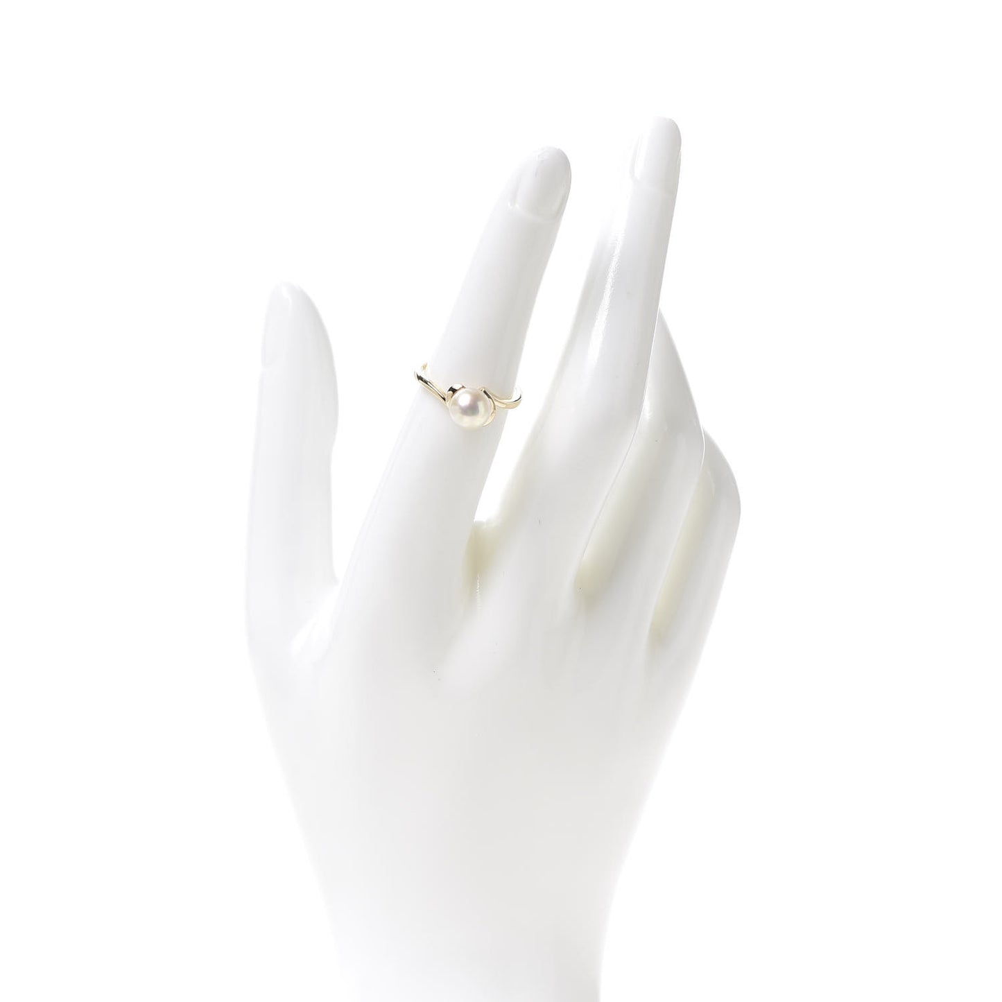 14K Yellow Gold Akoya Pearl 7mm Ring 52 6