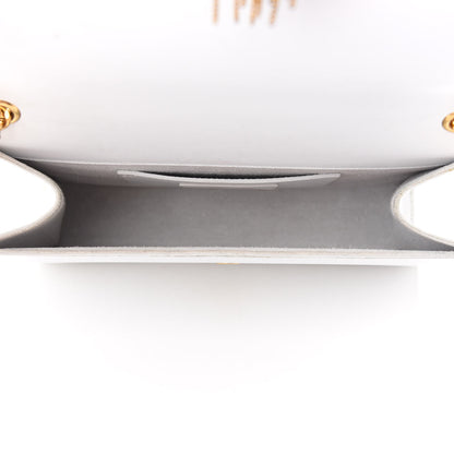 Saint Laurent Smooth Calfskin Medium Classic Monogram Kate Tassel Satchel White 5 of 10