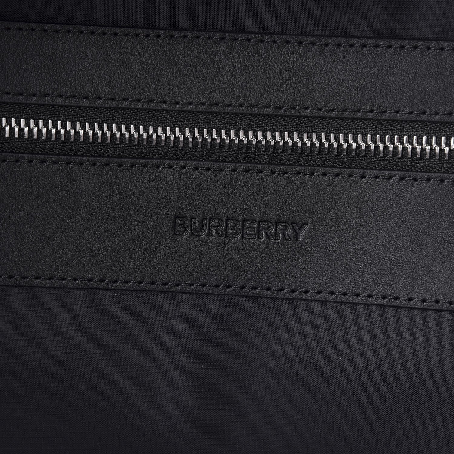 Burberry Nylon Logo Print Backpack Black 7 of 9