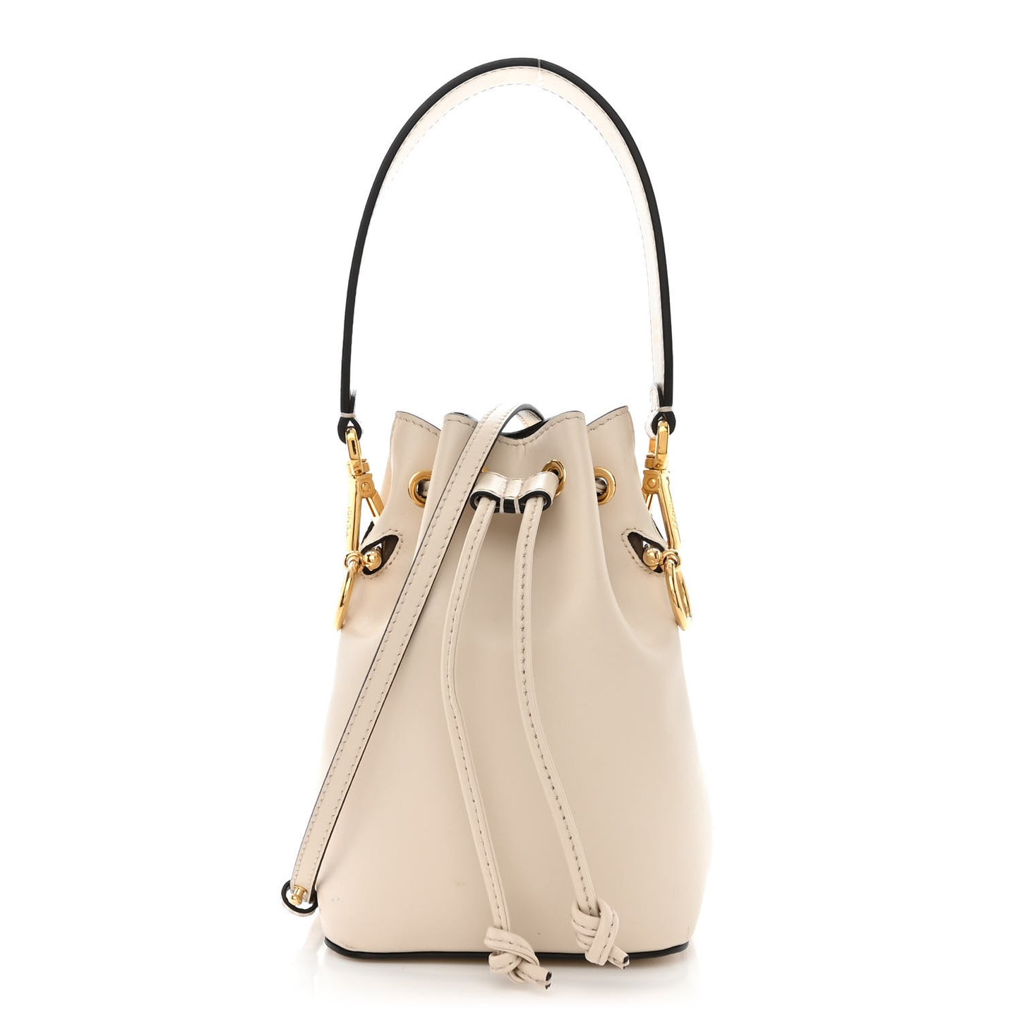 Vitello Cruise F is Fendi Mini Mon Tresor Bucket Bag Optical White