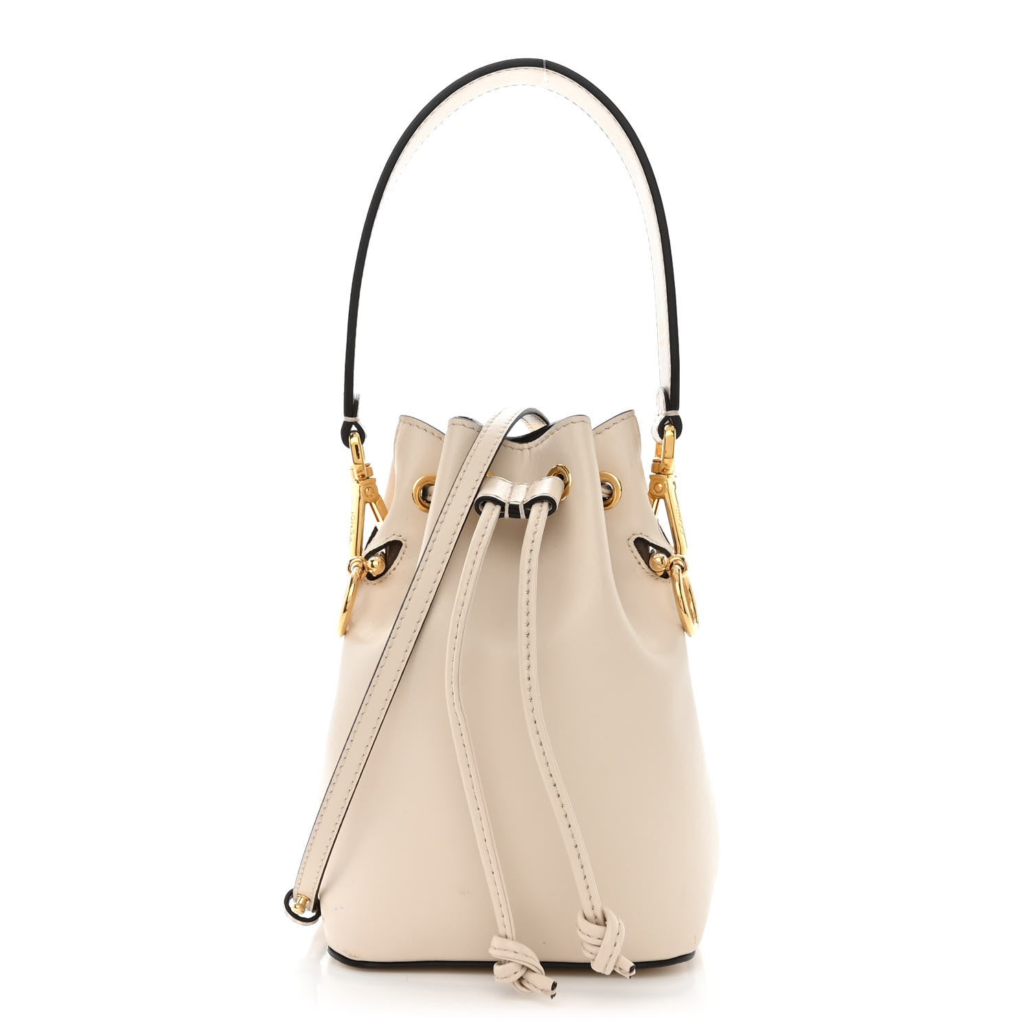 Fendi Vitello Cruise F is Fendi Mini Mon Tresor Bucket Bag Optical White 1 of 14