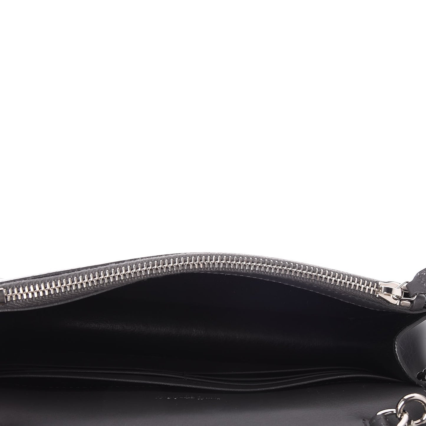 Smooth Calfskin Classic Monogram Kate Tassel Chain Wallet Grey