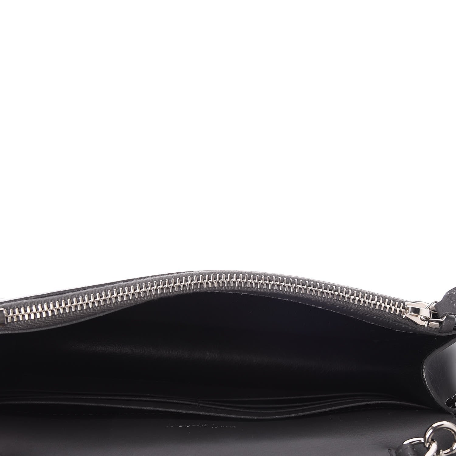Saint Laurent Smooth Calfskin Classic Monogram Kate Tassel Chain Wallet Grey 5 of 6