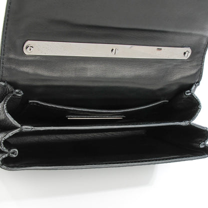 Valentino Garavani Pebbled Calfskin Crystal Encrusted Studs Va Va Voom Shoulder Bag Black 5 of 8