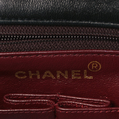 Chanel Lambskin Quilted Mini Square Flap Bag Black 6 of 10