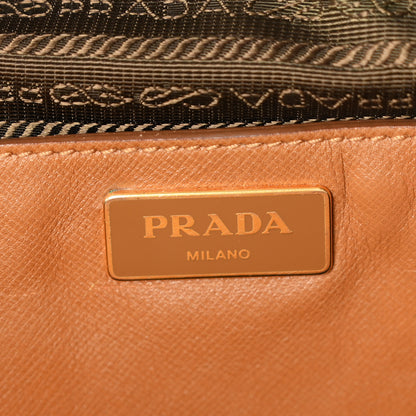 Prada Saffiano Bi-Color Tote Talco Caramel 6 of 11