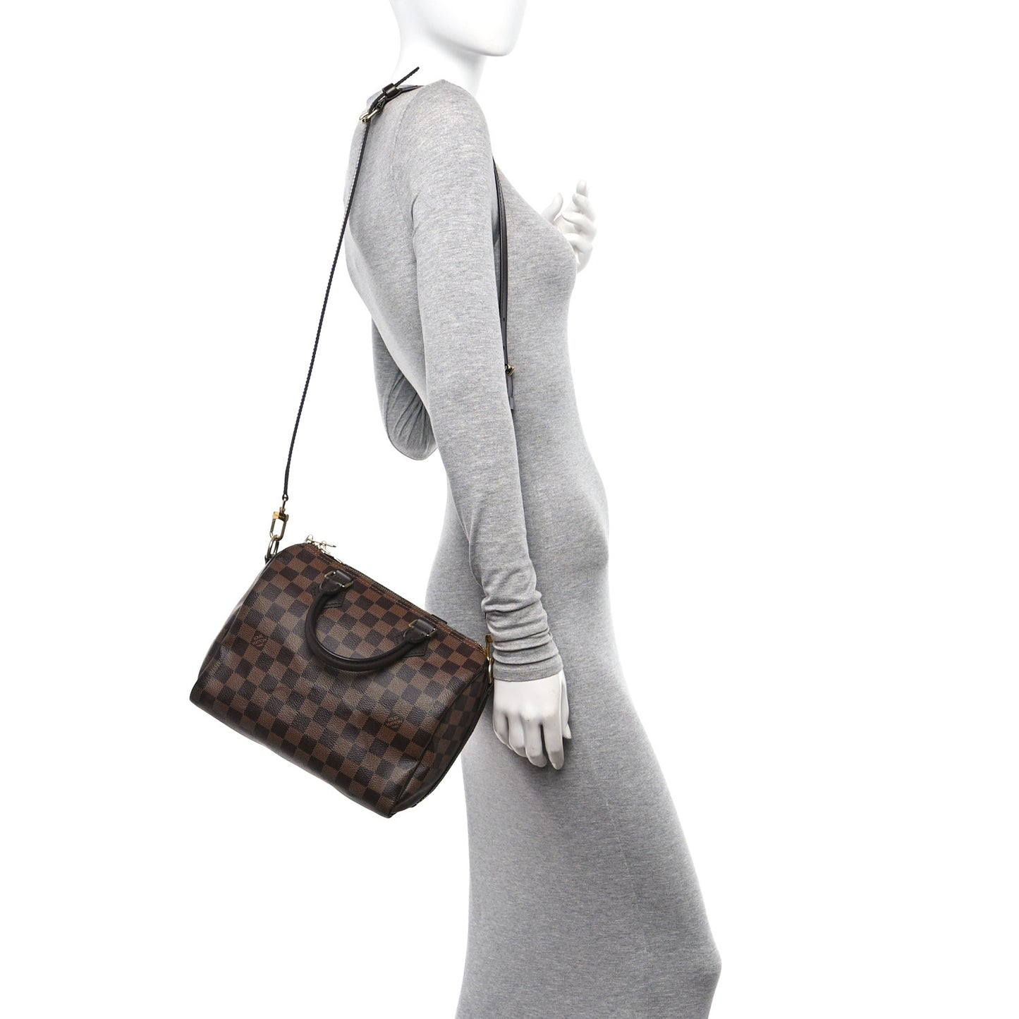 Damier Ebene Speedy Bandouliere 25
