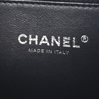 Chanel Iridescent Caviar Quilted Medium CC Filigree Vanity Case Dark Turquoise 6 of 10
