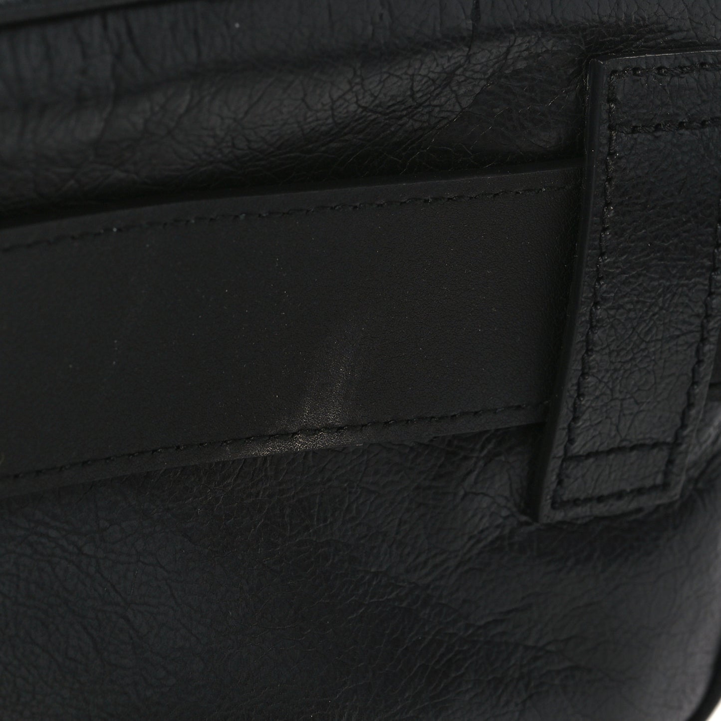 Fluffy Calfskin Morpheus Belt Bag 80 32 Black