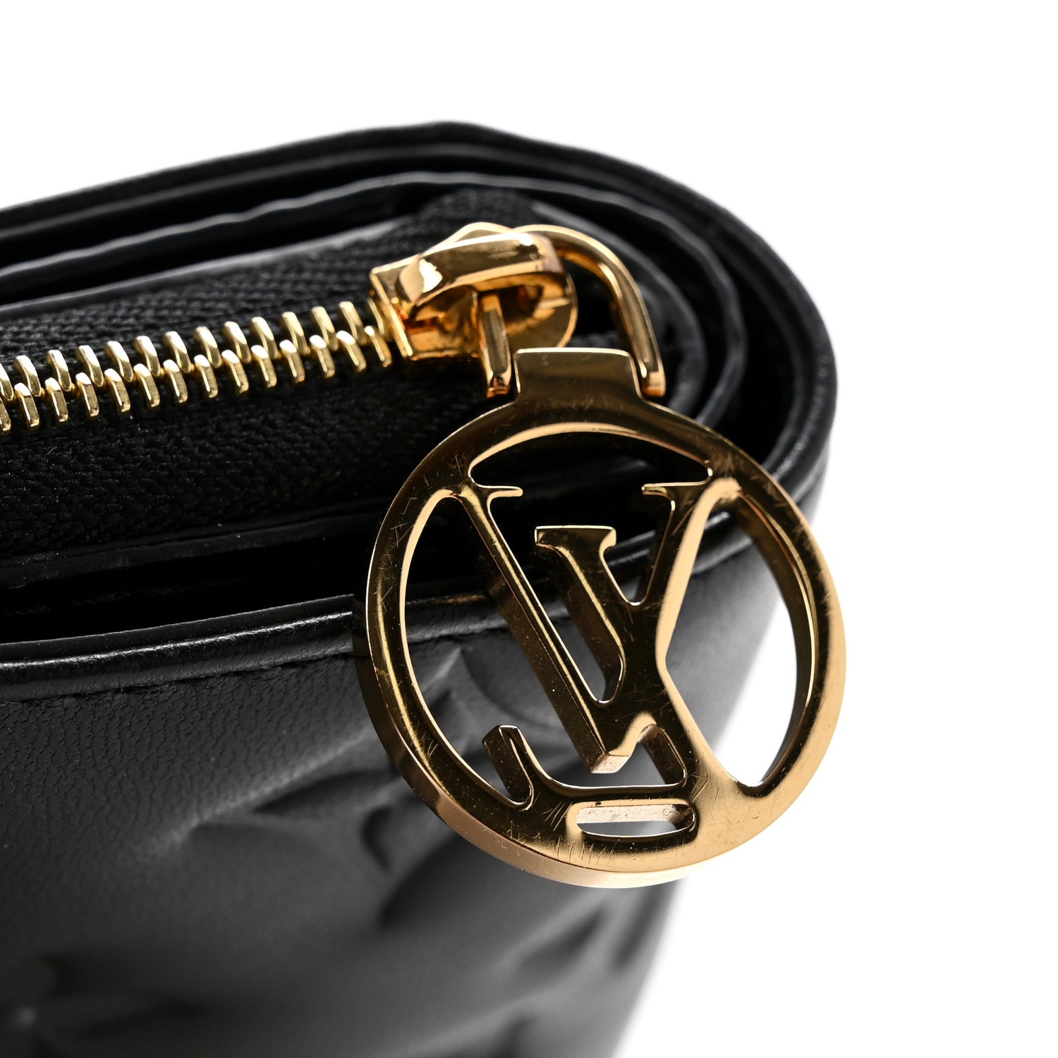Louis Vuitton Lambskin Embossed Monogram Lou Coussin Wallet Black 7 of 7